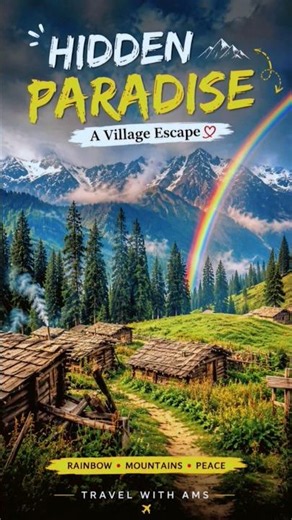 Rainbow Paradise in Minimarg 🌈 | Hidden Wooden Village in Gurez Valley | Travel With AMS