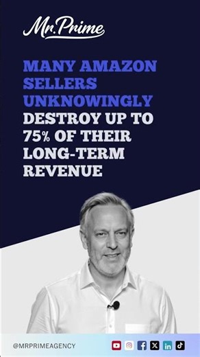 Many Amazon sellers unknowingly destroy up to 75% of their long-term revenue.