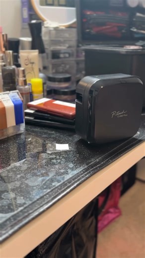Brother P-touch Essentials USA on Instagram: "See how @therosamartinez uses the P-touch CUBE Plus to label and organize all of her makeup essentials. ✨"
