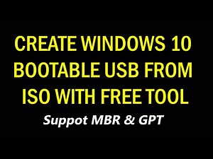 How to Create Bootable USB from ISO File by Free Rufus Tool Win to USB Windows 11 & 10