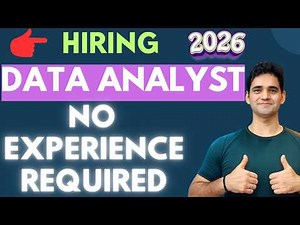 Entry Level Data Analyst Jobs 2026 | Freshers | Salary, Skills & Hiring