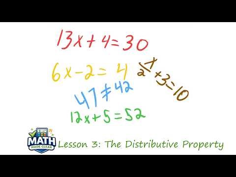 Introduction to Equations | Algebra 1 Lesson 4 - Math Made Clear