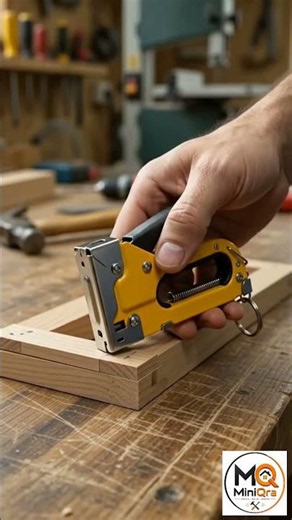 This Tiny Stapler Works on Wood AND Paper! #shorts #shortsfeed
