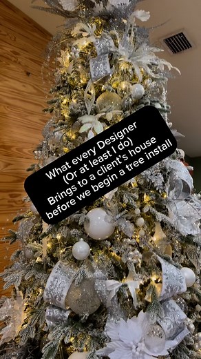 11K views · 1.4K reactions | What I bring to every client’s house before I do a tree install. I also use all of this at my own home when I set up my trees. The apron is a lifesaver. Everything will be at your fingertips. I usually have extra ribbon as well because you just never know…..☺️ I hope this helps when it’s time for you to set up your Christmas tree! Save it to your Christmas file! #christmastreedesigner #christmasdecor #tips #tutorials | Deck.your.decor | Facebook