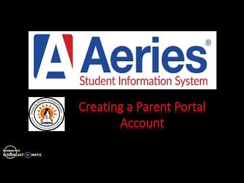How To Steps for Creating an Aeries Parent Portal