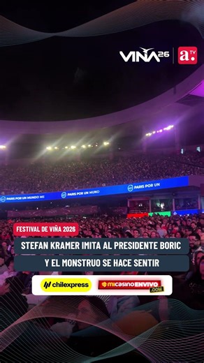 #Vina2026 | Stefan Kramer imitates President Boric and the monster made itself felt