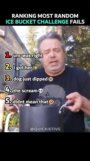 Ranking Most Random Ice Bucket Challenge Fails