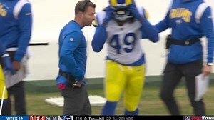 Watch: "Concussion Protocol?" Sean McVay got rocked by player on the sidelines just like Rams' season so far