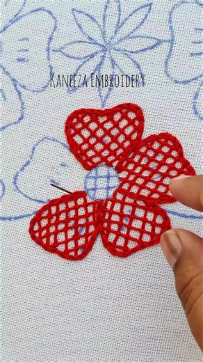 easy floral embroidery design #art #handembroidery #embroidery