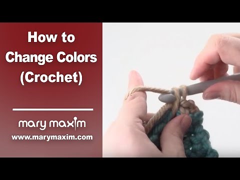 Learn how to Crochet for intermediate- Changing colors with slow motion