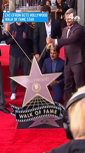 A Hollywood Walk of Fame star was unveiled Monday for "High School Musical" trilogy star Zac Efron. | NBC New York