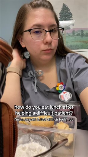 Silence at lunch, or else!! 🤫 I forgot i packed an apple cider donut, and i hope it gets me thru the day.🥲🍩💗 #empath #healthcareworker #bigfeelings | Christina Bauer