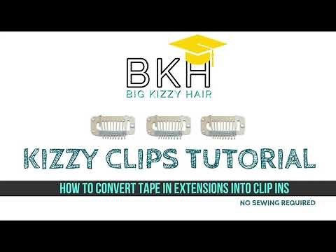 How to Convert Your Tape In Hair Extensions into Clip In Extensions