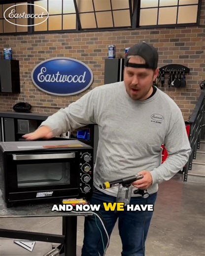 The Eastwood HotCoat® PCS-250 and Benchtop Oven Kit contains the tools you need to get started with your painting project: ▪️ The Eastwood PCS-250 Dual-Voltage HotCoat™ Powder Coating Gun gives you complete coverage from tight areas to large surfaces while operating on standard 120v household current. ▪️ The Eastwood Hotcoat Benchtop Powder Coating Oven combines generous internal volume in a convenient, compact package with big oven features. 👉 Shop Eastwood today! | Eastwood