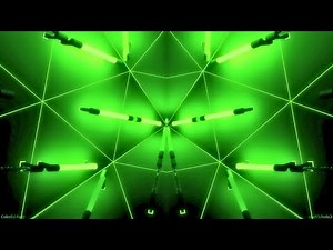 Green Party Night Disco Lights Screen