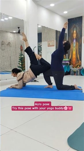We actually pulled off this insane acro yoga move #acroyoga #trending #challenge