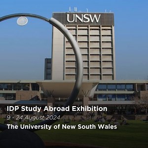  The University of New South Wales (UNSW) is joining us at our IDP...