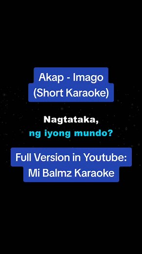Akap - Imago (Karaoke) #akap #imago #karaoke #karaokechallenge #foryou #fyp