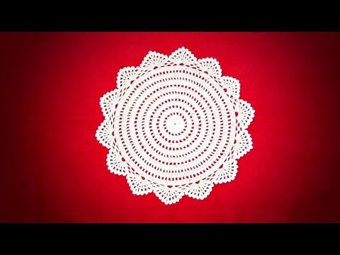 How to Crochet A Thal Posh / Thal Cover / Table Top #3