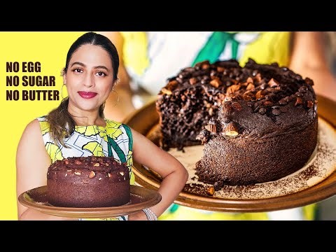 Eggless Chocolate Date Cake Recipe (NO SUGAR, BUTTER OR EGG) –Vegan & Guilt-Free Dessert!
