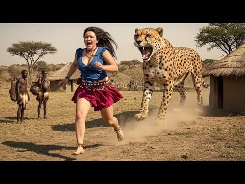 Life Million Years Ago: Girl and Cheetah Fight Hunters to Survive