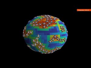 Interacting "quadrupods" on a sphere