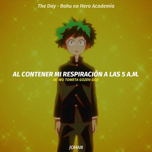 Boku No Hero Academia Opening 1: The Day Sub Español