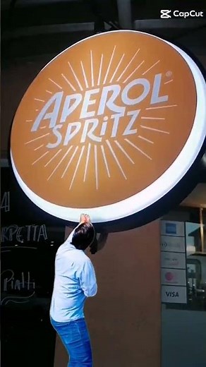 Letreros Circulares Giratorio con luz