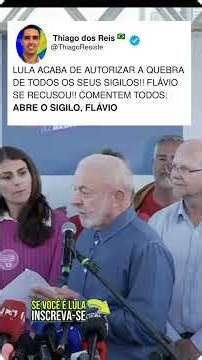 Lula já abriu os sigilos, mas e o Flávio?