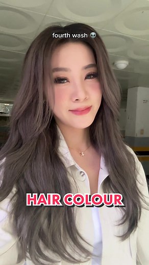 Hair Colour Fading Process: Blonde & Purple Tips