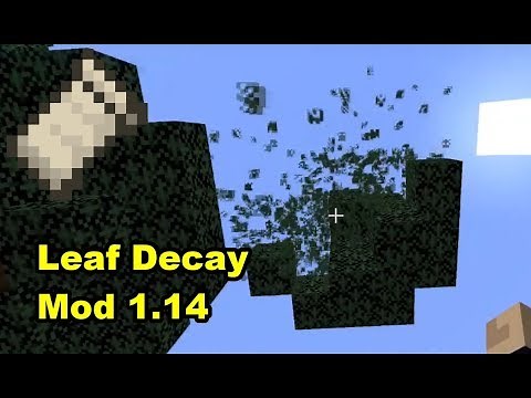 Leaf Decay Mod for Fabric Minecraft 1.14 Demonstration and Review