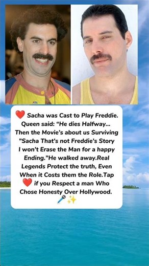 Sacha Baron Cohen vs. Queen: What Ended the Freddie Mercury Film Deal 🤯 #shortvideo