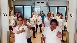 Love it!! Wellington Hospital Ward 7 South (neuroscience unit) stepping up to the challenge! 🕺❤️ #essentialserviceschallenge | Wellington - LIVE