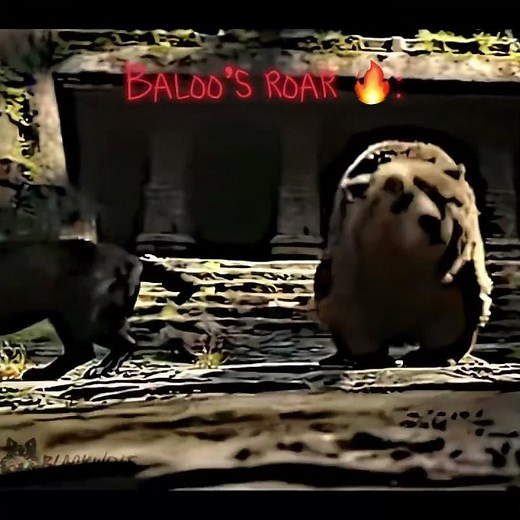 Baloo’s roar in this scene 🔥 ~ #edit #Baloo #junglebook