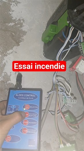 essai incendie sur un clapet ALDES ISONE 2. #incendie