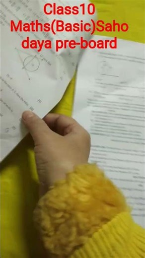 Class 10 Sahodaya Pre-board Maths(Basic) Question Paper(2025-26)#shortfeed #Sahodaya #class10maths