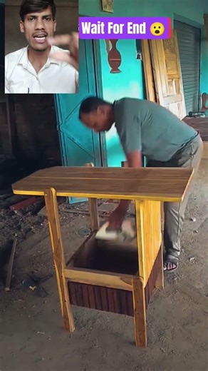 Folding Iron Table & Chair 😱 Space Saving Smart Design #shorts #table #chair
