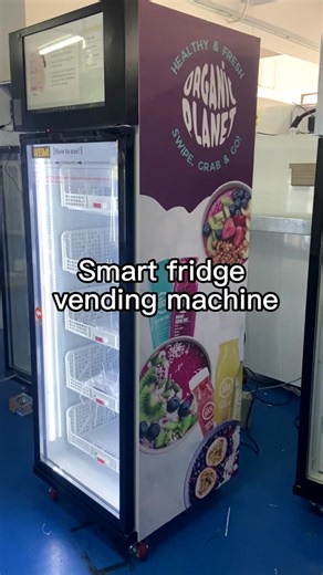 Smart Fridge Vending Machine for Meals and Snacks