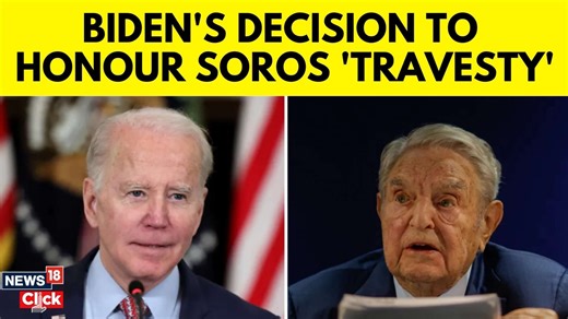 2.5K views · 23 reactions | Biden's decision to honor George Soros with the Presidential Medal of Freedom has sparked intense controversy, with critics calling it a "travesty." Soros, a billionaire investor and philanthropist, is known for his substantial political influence and support for progressive causes, but his involvement in global financial markets has drawn criticism from conservatives Source: AP #Biden #JoeBiden #HighestCivilian #GeorgeSoros | News18 | Facebook