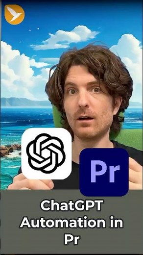 Watch Me Automate Premiere Pro with ChatGPT 🤖 #premierepro #videoeditor