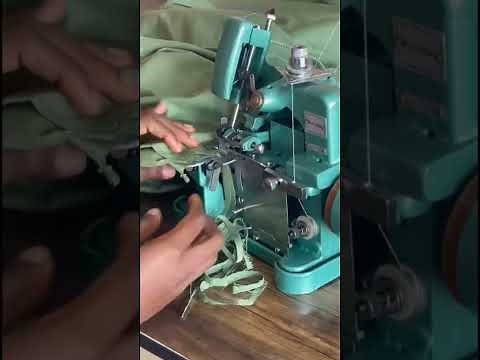 How to use an Overlock Machine..Weaving