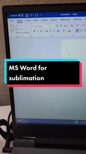 Sublimation with MS Word: Beginner's Guide
