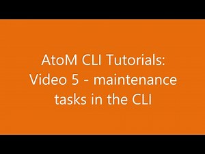 AtoM CLI Tutorials: Video 5 - running basic maintenance tasks in the command-line interface
