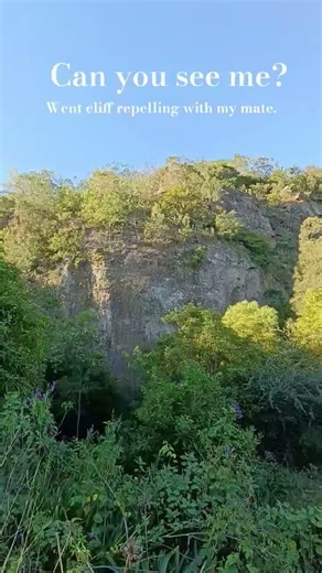 Cliff repelling saturday afternoon #rockclimbing