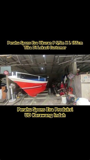 Perahu Spons Eva Ukuran P 5,5m X L 155cm Tiba Di Bangka Belitung #perahu #mancing #fishing #angler