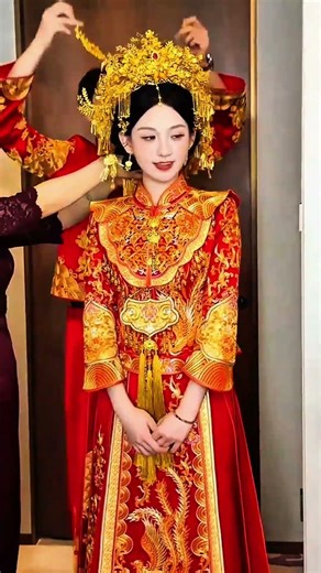 Stunning Chinese Bride | Red & Gold Wedding Elegance ✨🌸