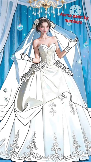 #Asma#paint by numbers#✨ Beautiful Bridal Look#Wedding Princess Status#Royal Bride#4K Status Video