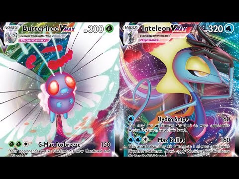Butterfree VMAX Vs Inteleon VMAX Pokemon TCG Battle