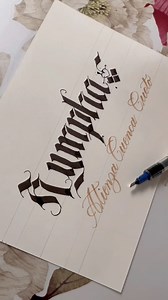 Nympha written in Gothic fraktur The name Nympha is of Ancient Greek origin, translating to "bride," "young wife," or "nymph" (a mythological nature spirit). It signifies youth, beauty, and a connection to nature, often associated with water, woods, or mountains. The name also appears in the Bible (Colossians 4:15) as a leader of an early house church. #calligraphy #art #writing #gothic #meleciohenryorlinailagan Nympha Atienza Cuenca Cueto | Melecio Henry Orlina Ilagan