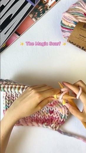 Magic Scarf growing and growing